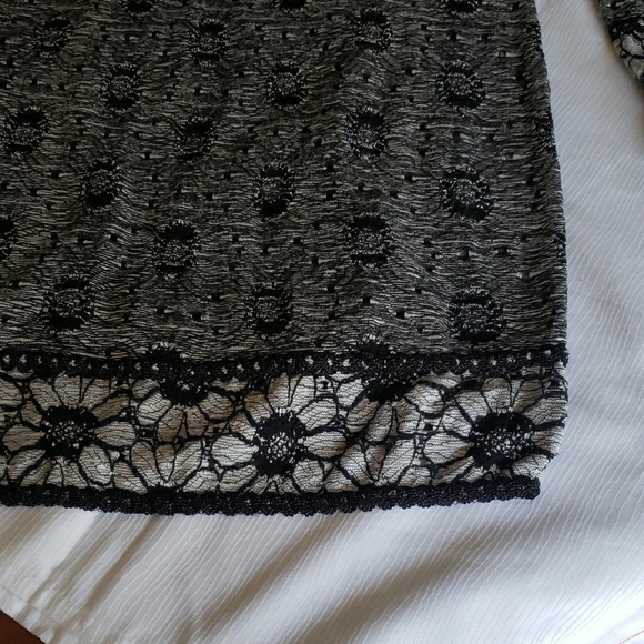 FREE PEOPLE Elegant Black and Gray  Dress,ZISE S. - Picture 4 of 6